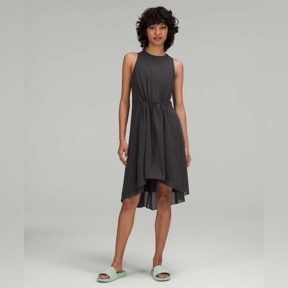 LULULEMON MESH OVERLAY HIGH NECK DRESS